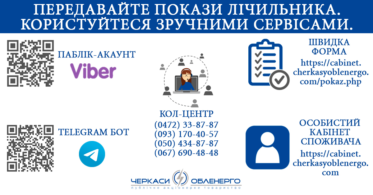 ЧАС ПЕРЕДАВАТИ ПОКАЗИ ЕЛЕКТРОЛІЧИЛЬНИКА